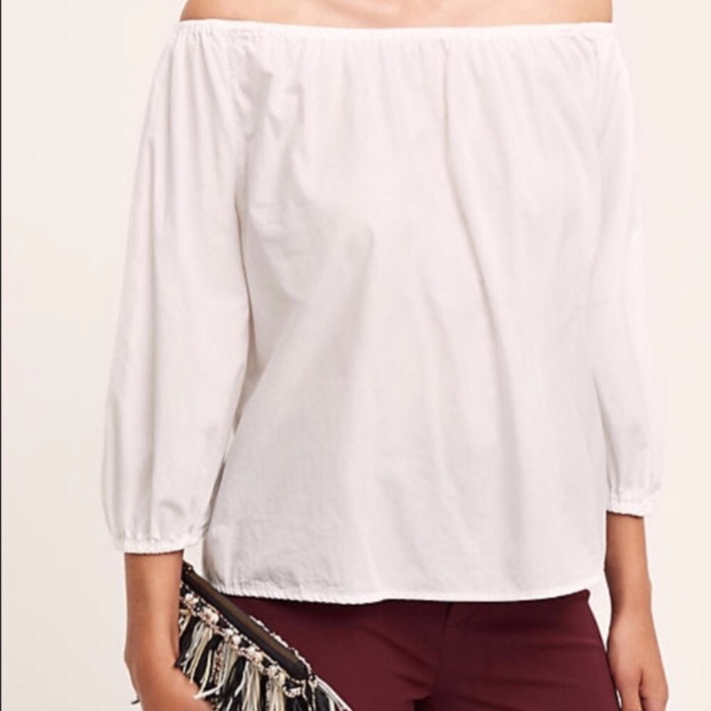 Holding Horses White Off the Shoulder Top